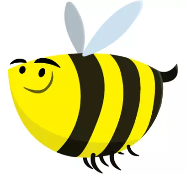 Sticker enfant grosse abeille - TenStickers