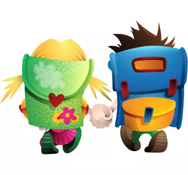Sticker enfant j'aime l'école - TenStickers