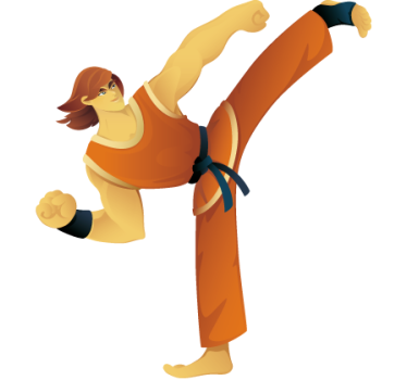 Sticker enfant karateka - TenStickers