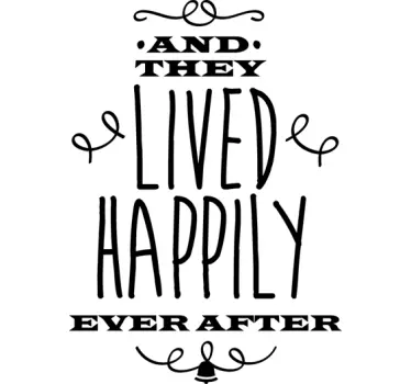 Sticker enfant lived happily - TenStickers