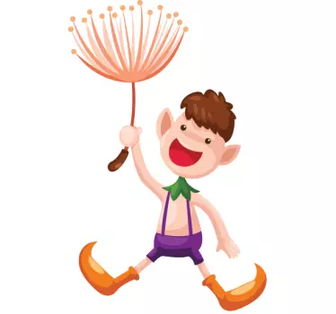 Sticker enfant lutin volant - TenStickers