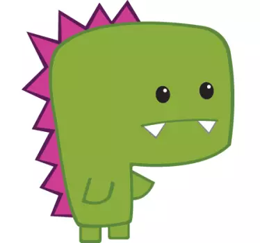 Sticker enfant minisaure vert - TenStickers
