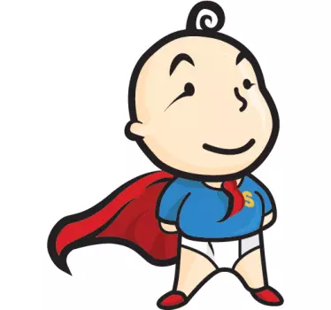 Sticker enfant superbébé - TenStickers