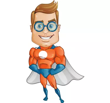 Sticker enfant superlunettes - TenStickers