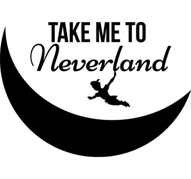 Sticker enfant take me to Neverland - TenStickers