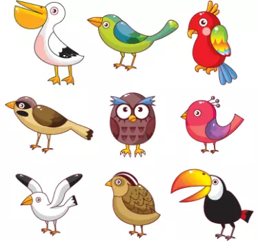 Sticker enfant volatiles divers - TenStickers