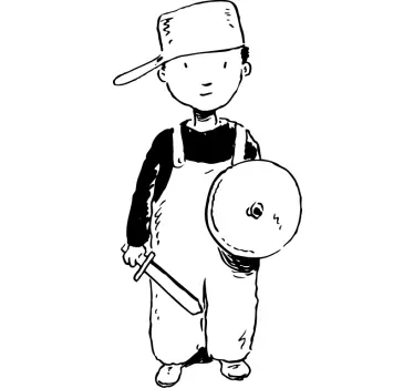 Sticker enfants déguisement chevalier - TenStickers