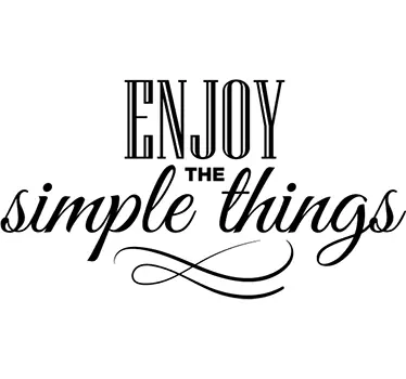 Sticker "Enjoy the simple things" - TenStickers