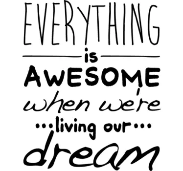 Sticker everything awesome - TenStickers