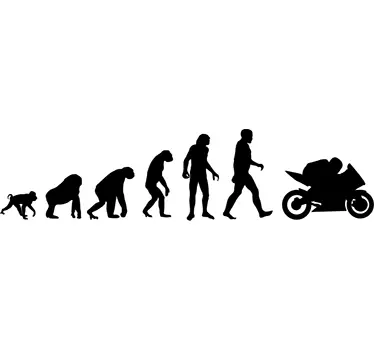 Sticker évolution motard - TenStickers
