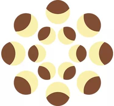 Sticker faces de la lune abstrait - TenStickers