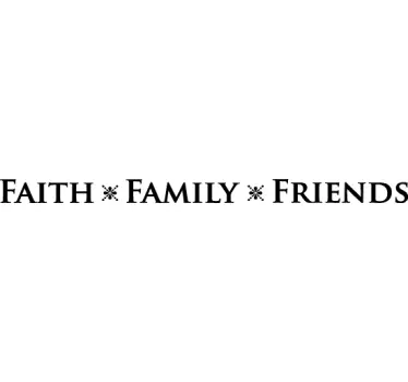 Sticker faith family friends - TenStickers