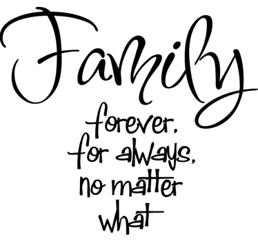 Sticker family forever always - TenStickers