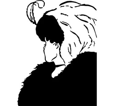 Sticker femme âgée ou jeune - TenStickers