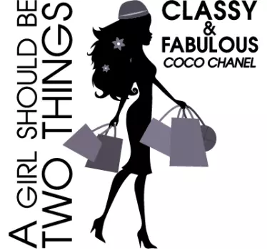 Sticker fille classe - TenStickers