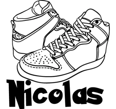 Sticker foot personnalisable - TenStickers