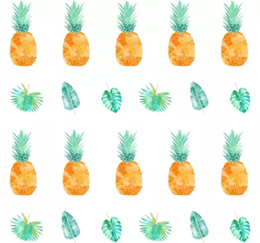 Sticker Maison Motifs d'Ananas - TenStickers