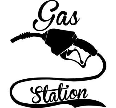 sticker gas station - TenStickers