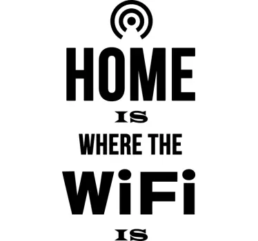 Sticker home wifi - TenStickers