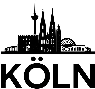 Sticker horizon Cologne monuments - TenStickers
