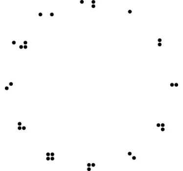 Sticker horloge braille - TenStickers