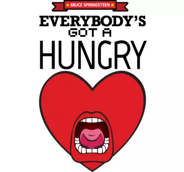 Sticker Hungry Heart - TenStickers