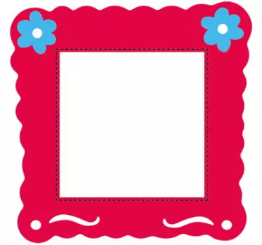 Sticker interrupteur contour floral - TenStickers
