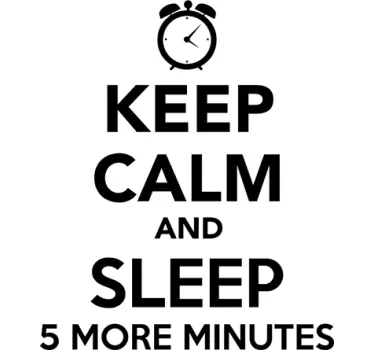Sticker keep calm sleep more - TenStickers