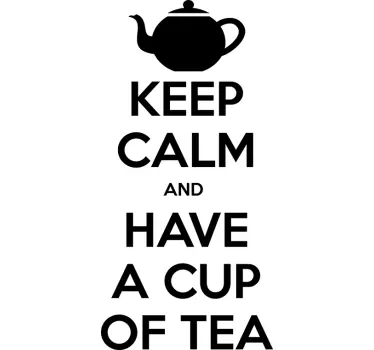 Sticker Keep Calm Tea - TenStickers