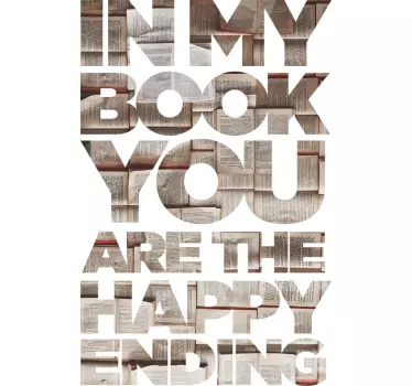 Sticker Maison Happy Ending - TenStickers