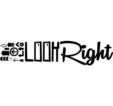 Sticker look right - TenStickers