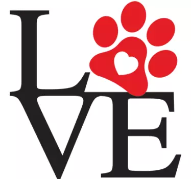 sticker love animau - TenStickers