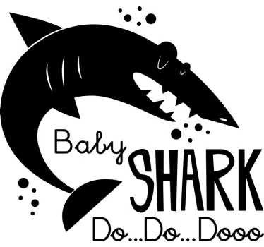 Sticker Chambre Enfant Baby Shark Do... Do... Dooo... - TenStickers