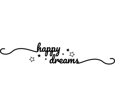 Sticker Mural Happy Dreams - TenStickers