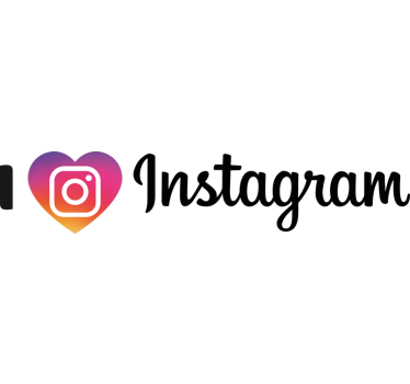 Sticker Mural I love Instagram - TenStickers