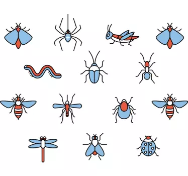 Sticker Mural Kit Insectes - TenStickers