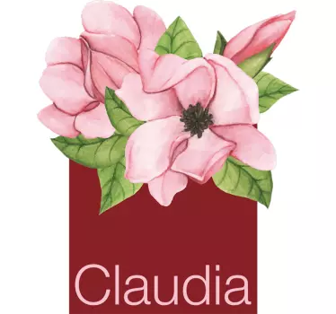 Sticker Mural Magnolia Personnalisé - TenStickers