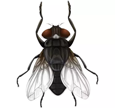 Sticker Mural Mouche - TenStickers