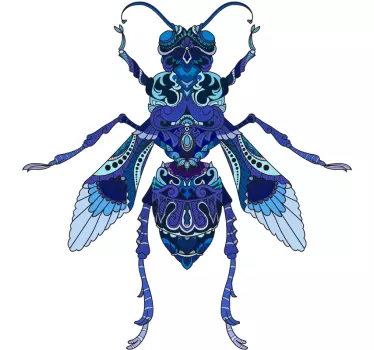 Sticker Mural Mouche Bleue - TenStickers