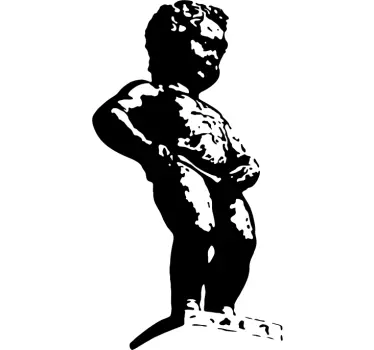 Sticker Manneken Pis - TenStickers