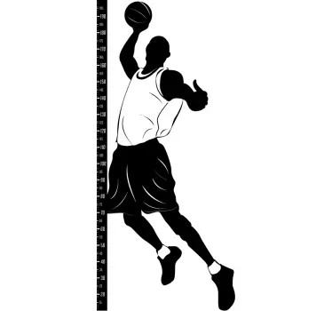 Sticker mètre basket - TenStickers