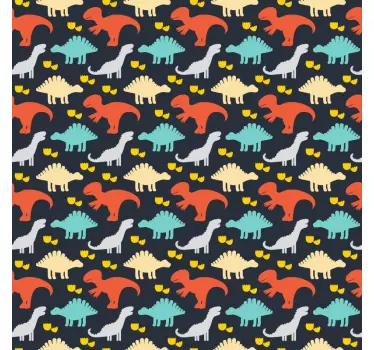 Sticker Pour Meuble Dessins de Dinosaures - TenStickers