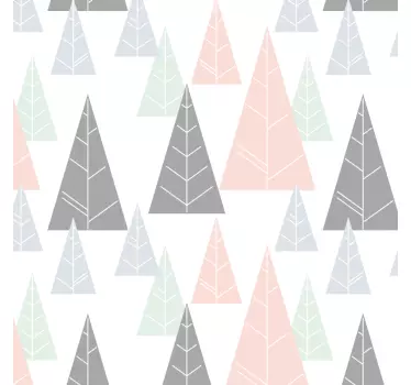 Sticker Pour Meuble Sapins d'hiver - TenStickers