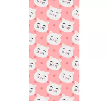 Sticker Pour Meuble Têtes de chat - TenStickers