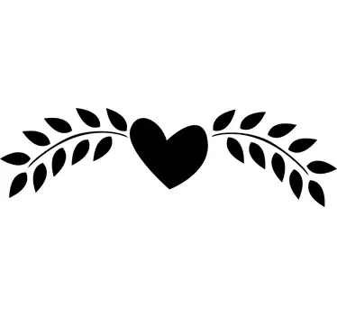 Sticker miroir coeur - TenStickers