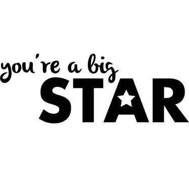 Sticker miroir you are a big star - TenStickers