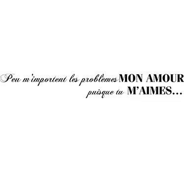 Sticker citation Mon amour - TenStickers