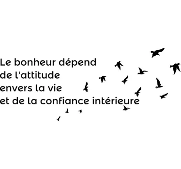 Sticker Maison Proverbe sur la Vie - TenStickers