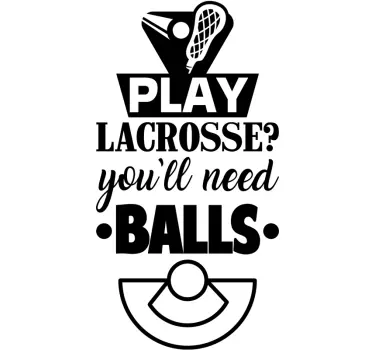 Sticker Maison Sport Lacrosse - TenStickers