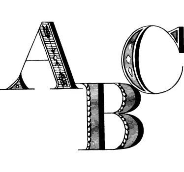 Sticker mural abc classique - TenStickers